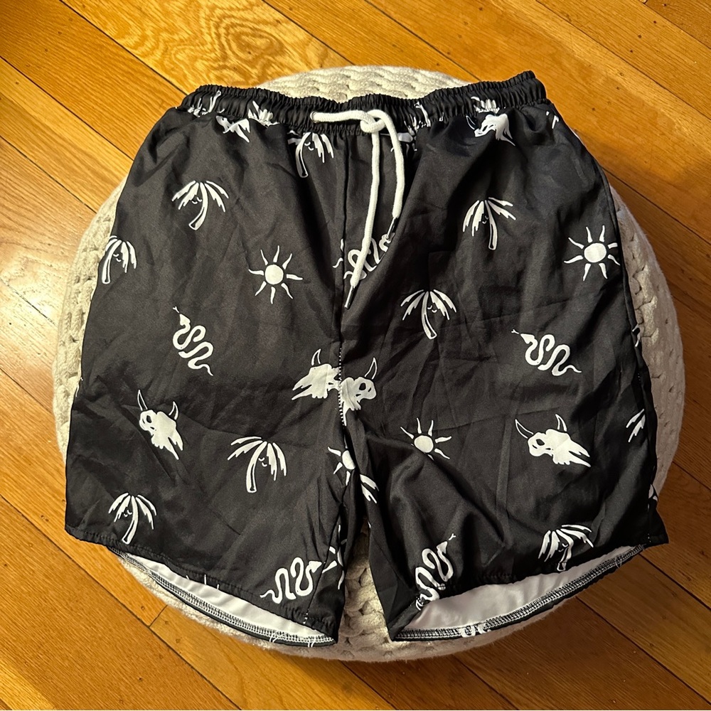 Born Dead swim shorts
